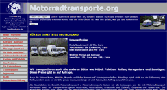 Desktop Screenshot of motorradtransporte.org